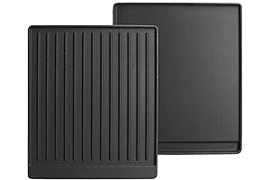 Reversible Cast Iron Electric Flat Top Griddle for Indoor or Outdoor Stovetop