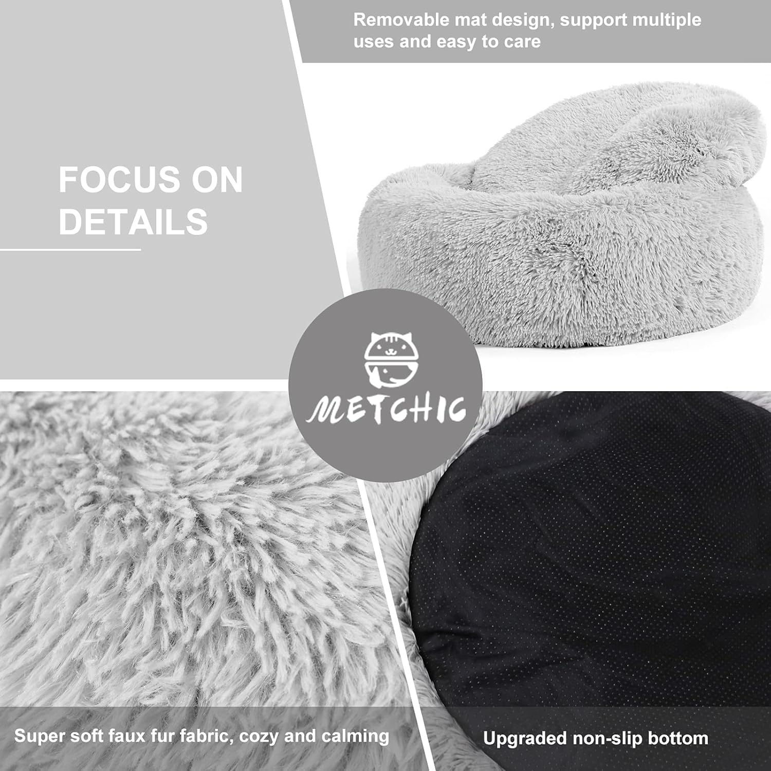 Calming Dog Beds Large Dogs, Anxiety Dog Beds Medium Dogs, 24''