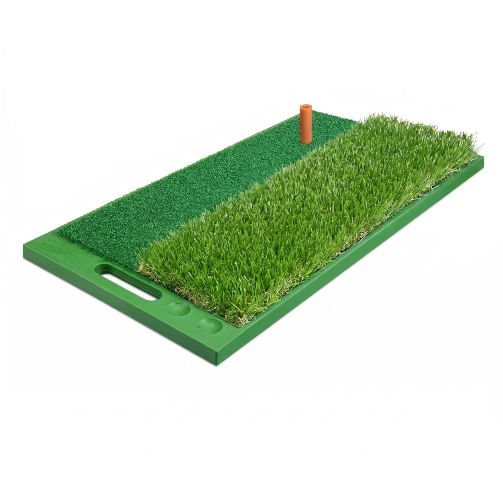 Golf Trainingsmatte Chipping Matte Schlagteppich Übungsmatte mit Bodenschonendem TPE Rücken Und Griffigem Trainingsrasen, DJD032-PP Doppelgras-Version