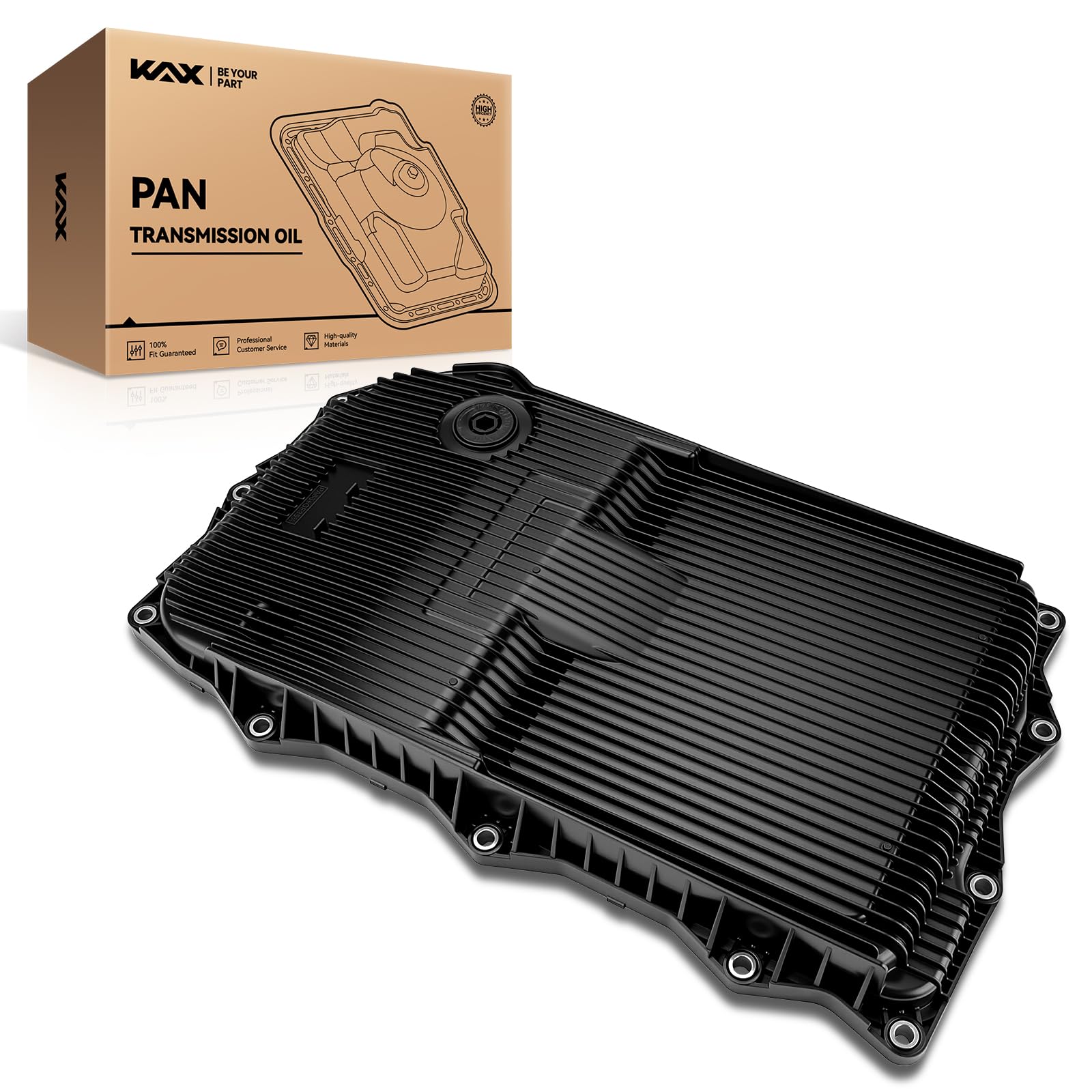 KAX 265-850 Transmission Oil Pan, Replacement for Ram 1500 2500 3500 &amp; Jeep Grand Cherokee &amp; Dodge Charger, Challenger, Charger &amp; Chrysler 300, 8-Speed Automatic Transmission