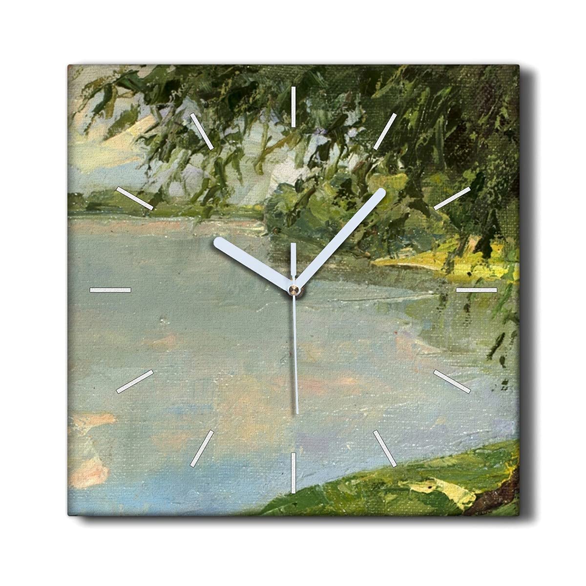 Horloge sur toile silencieuse Coloray pour supprimer le bruit des aiguilles dans le salon