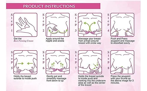 BIOKUSY Crema de mejora de senos - Potente fórmula de levantamiento y relleno para el crecimiento y la ampliación de los senos - Crema de tamaño