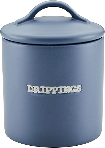 Ayesha Curry Ceramics - Tarro de grasa de tocino, 21 onzas, ancla