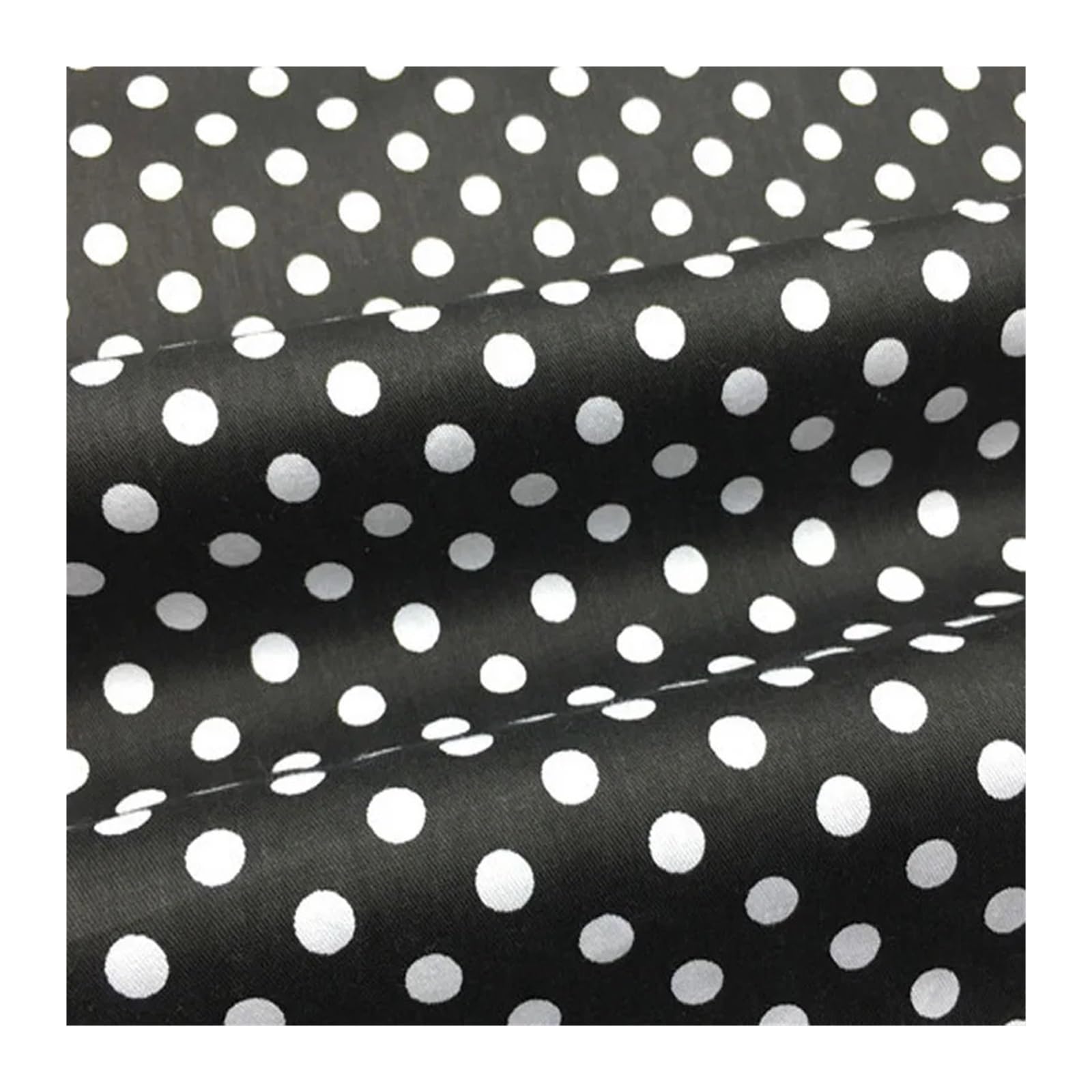 HKSDKABOP Cotton Polka Dot Fabric Dress Home Decor Multicolor 50cm(Color 1)
