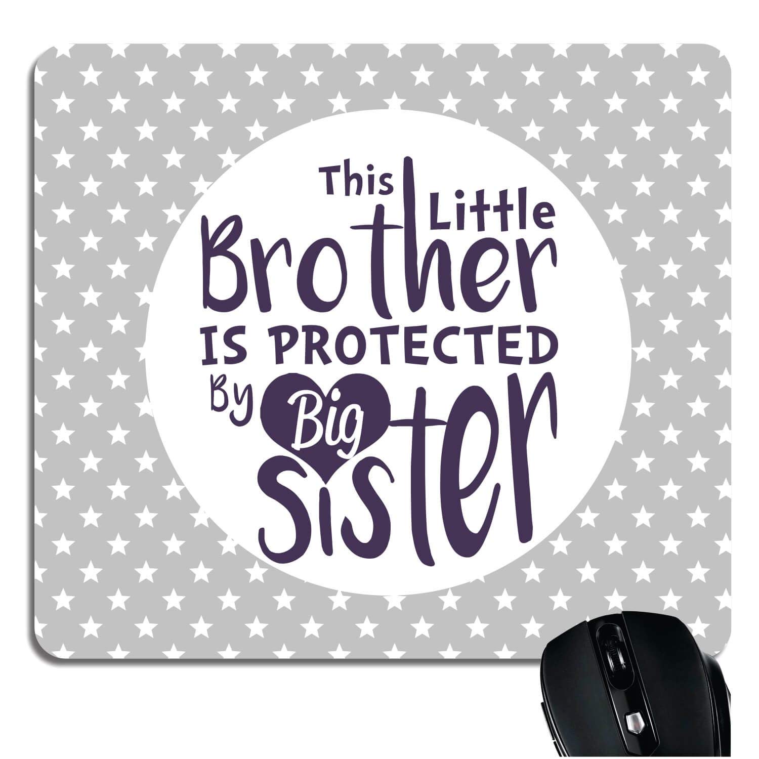 YaYa cafe™ Birthday Gift for Brother, Mousepad Little Brother Protected by Big Sister (B07FTDHBYX) Amazon Price History, Amazon Price Tracker