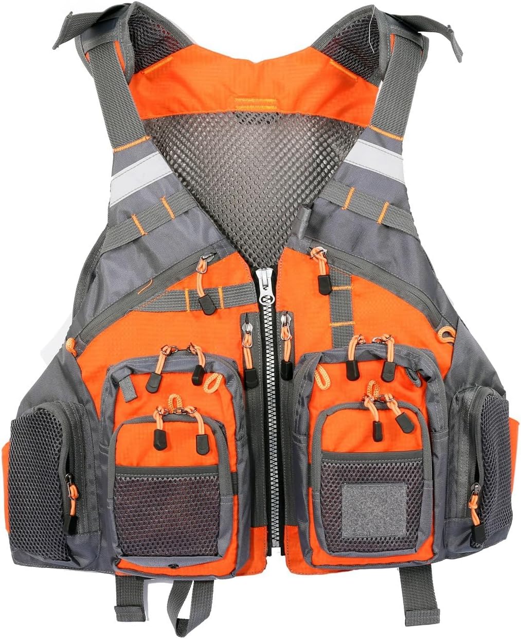 Multifunctional Kayak Life Jackets for Adults - Fishing, Multi Pocket Portable Detachable Clothing with Floating Material Breathable Life-Saving Rock Fishing