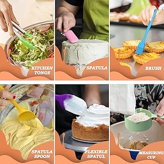 Umite Chef Mixing Bowls with Airtight Lids, 26Pcs Stainless Steel Bowls Set, 3 Grater Attachments & Colorful Non-Slip Bottoms Size 7, 4, 2.5, 2.0,1.5, 1QT, Great for Mixing & Serving