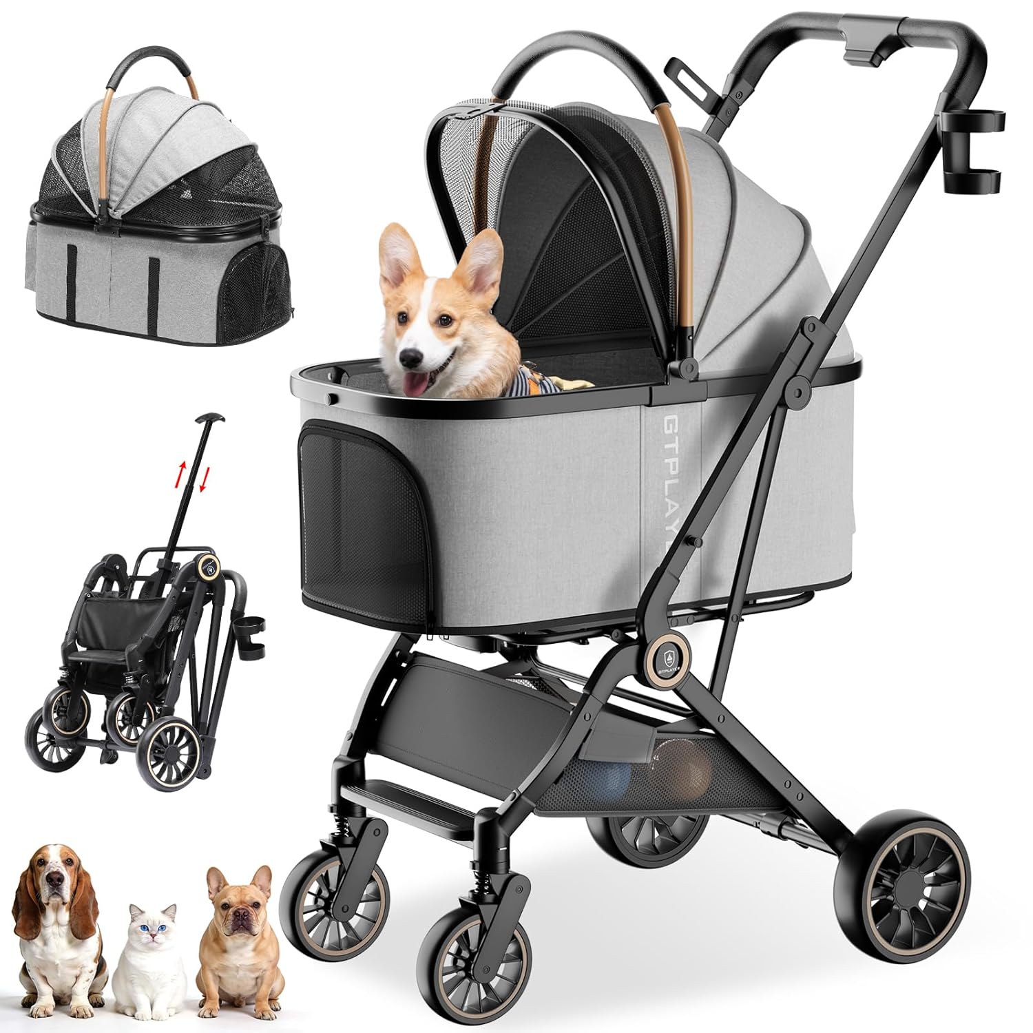 GTPLAYER Pet Stroller Review: When Your Pet Doesn’t Want to Walk Anymore