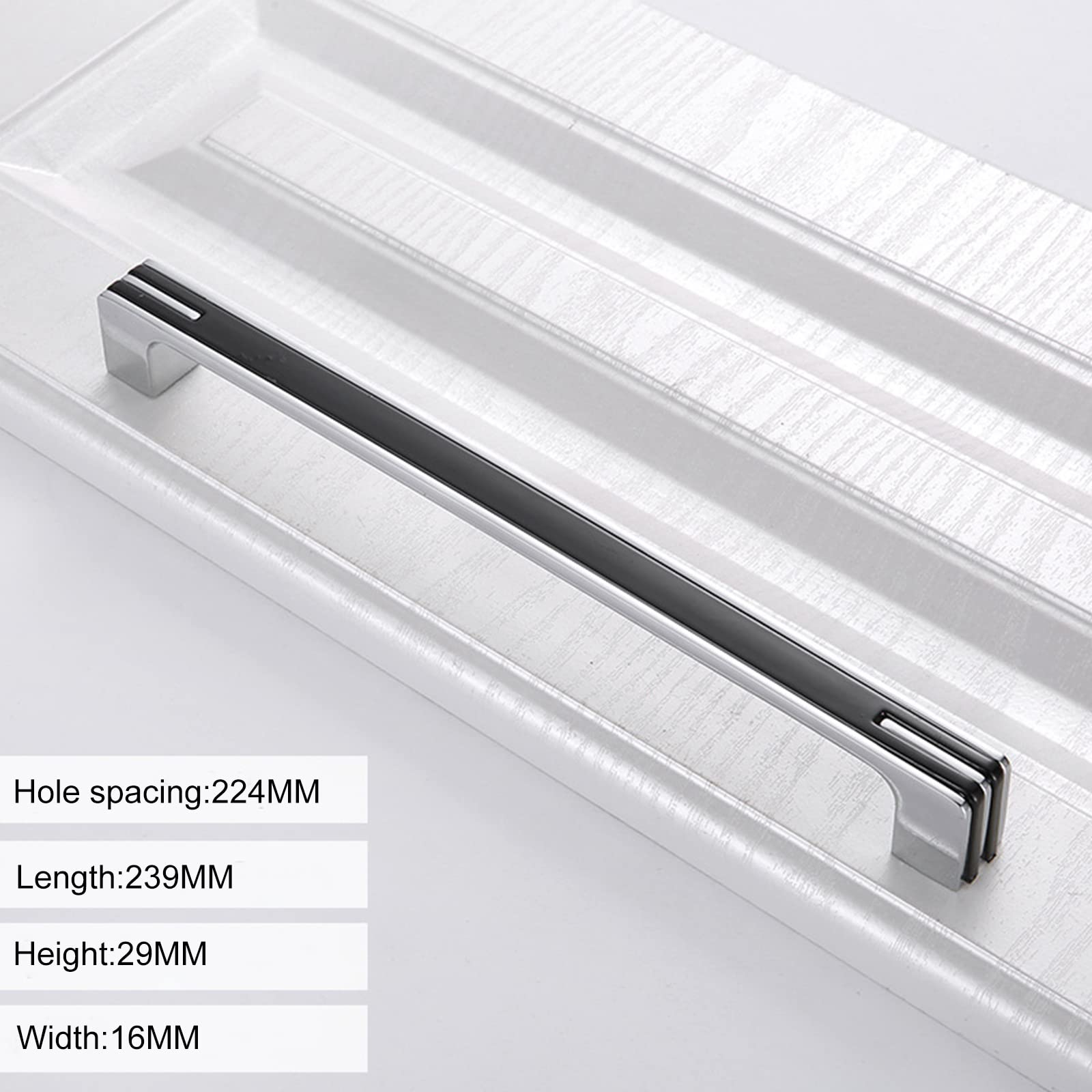 Guolich 2 Pcs Hole Centers 5.03 Inch(128mm) Kitchen Drawer Handle Door