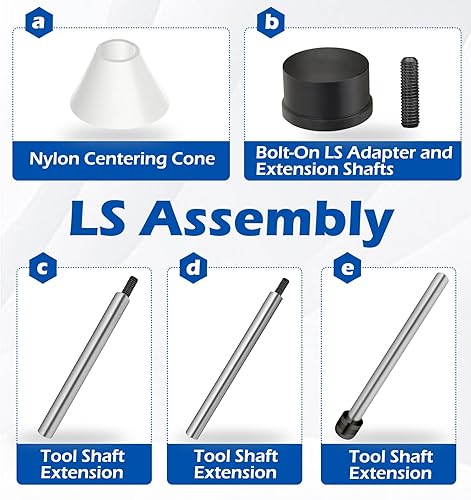 Vista 6 de Herramienta de instalación de rodamiento de levas Herramienta de instalación de rodamiento de levas con caja de almacenamiento Compatible con motor