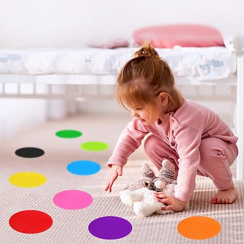 Miniatura 5 de Marcadores de lugares para alfombras, marcadores de asiento, ganchos para círculos de aula, puntos de piso, marcadores de asiento originales, 100