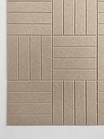 Vista 3 de Paneles de fieltro para decoración de interiores, paneles decorativos de pared blancos para dormitorio, sala de estar y oficina, despegar y pegar