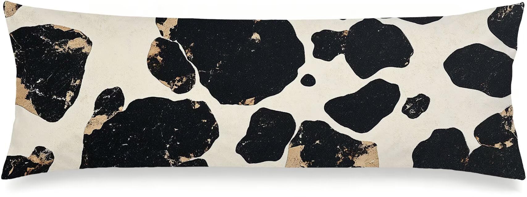 beige Seitenschläferkissen Bezug 50 x 150 cm Samt, Schwarz, m-560