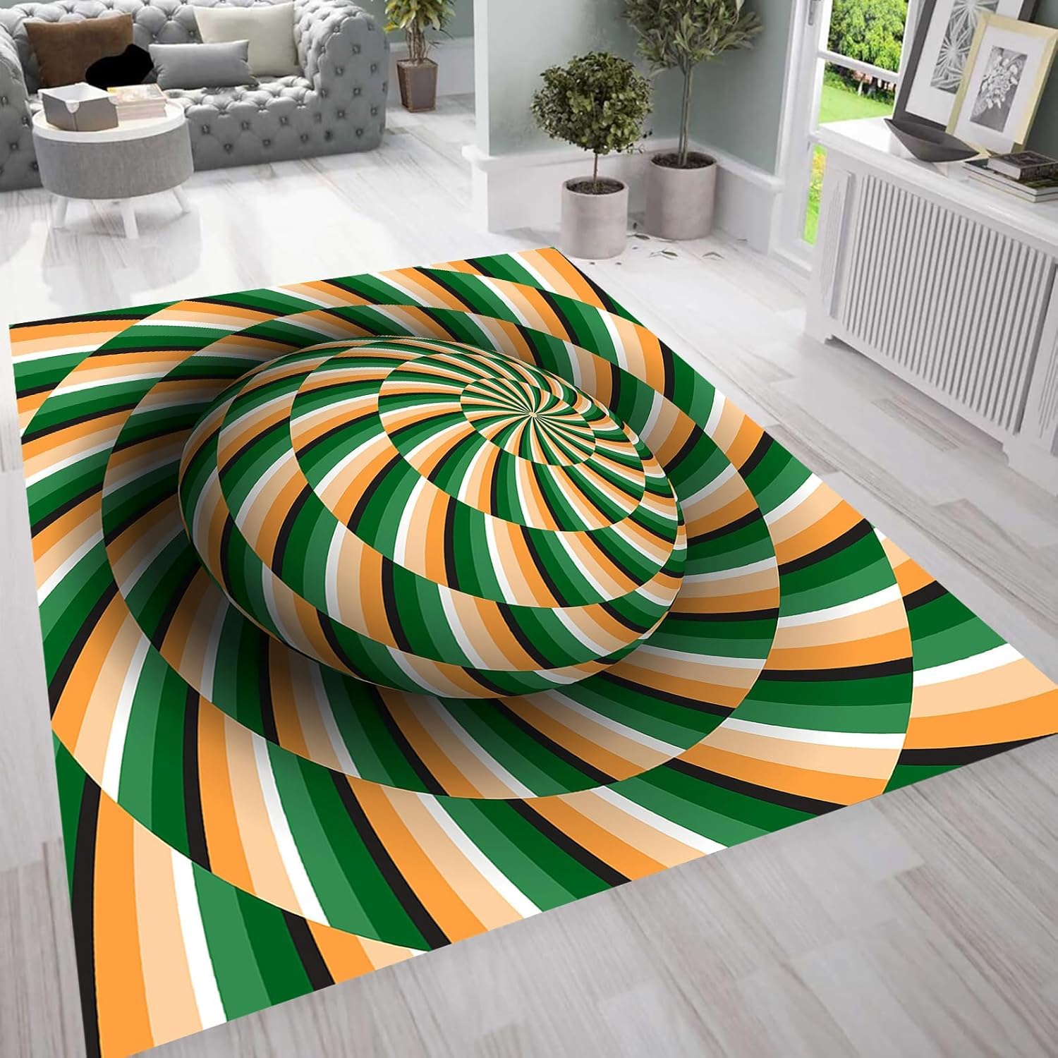 Tapis géométrique 3D lavable pour sécuriser et décorer la chambre des enfants