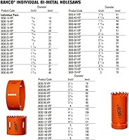 Vista 5 de Bahco BAH383052VIP Sierra de taladro bimetálica - 2-1/16 pulgadas de diámetro / 2.047 in de diámetro