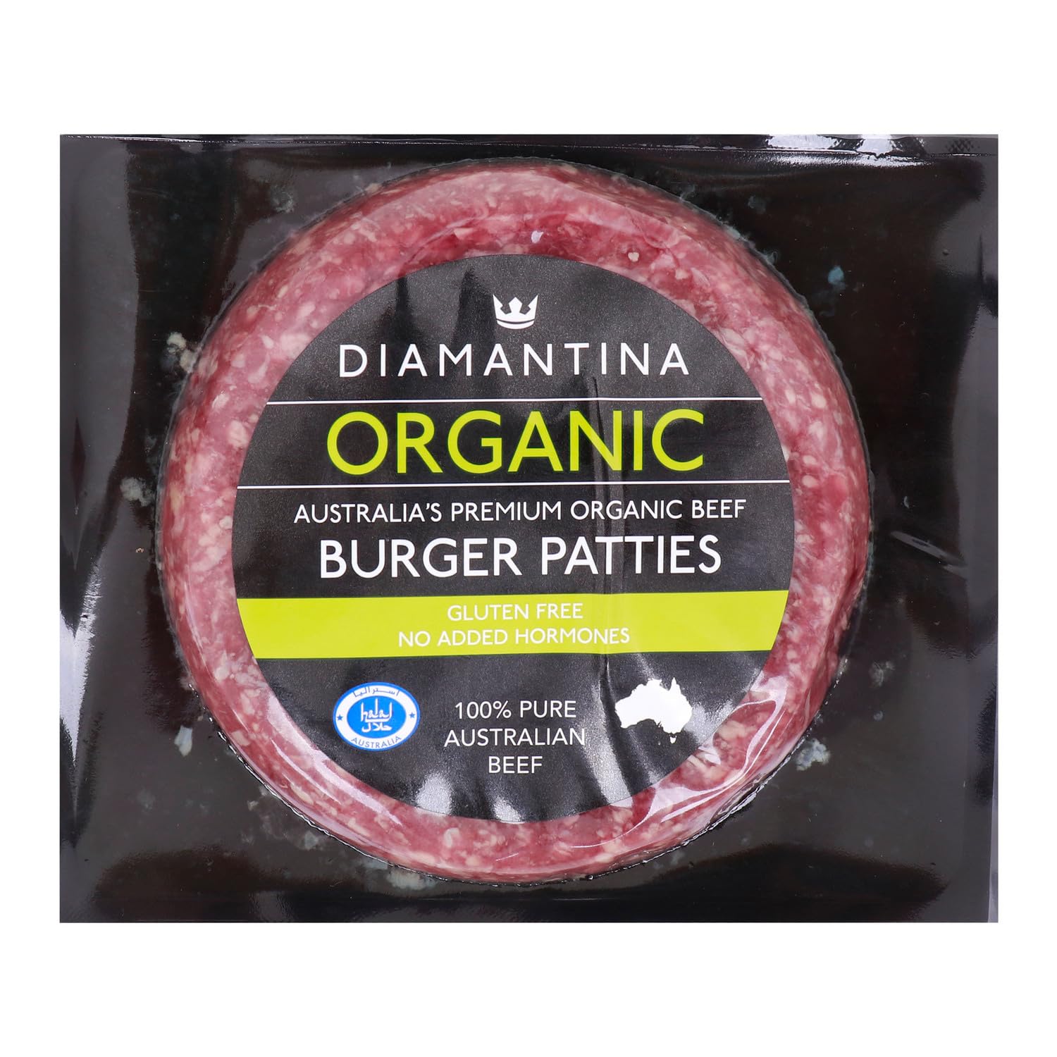 Lulu Diamantina Organic Burger Patties, 150 g