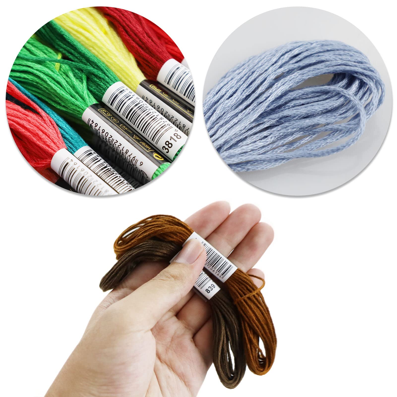 Lot De 24 Fils à Bracelet Brésilien - 8 Mètres Par Couleur - Fil De Coton Pour Création De Bijoux, Broderie Et DIY - 24 Couleurs Vives