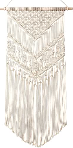 Mkono Macrame Wall Hanging Art Woven Boho Home Décor, Geometric