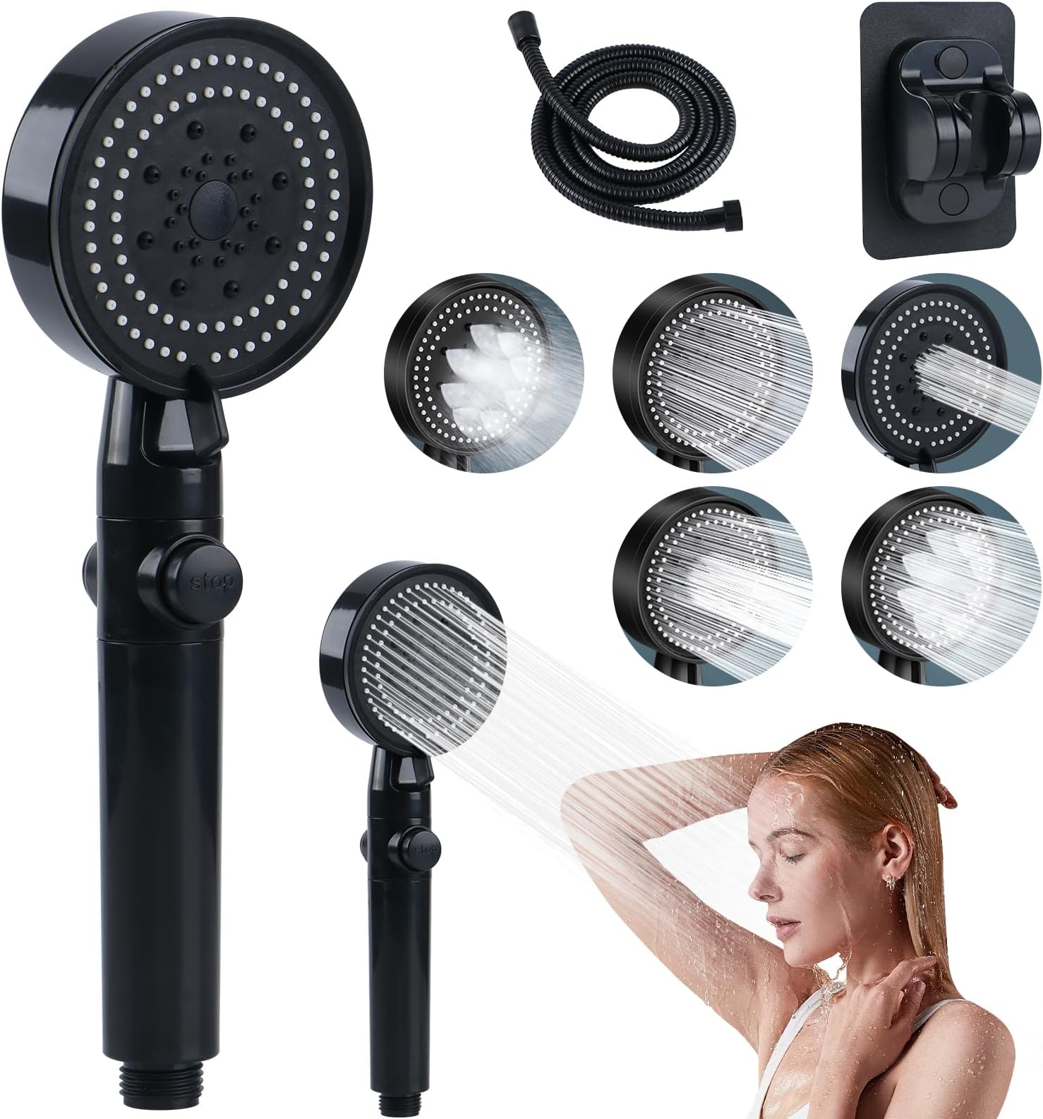 Combo De Cabezal De Ducha, Cabezal De Ducha De Lluvia De Alt | Meses