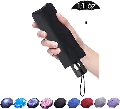 Goothdurs Automatic Mini Travel Windproof Umbrella Compact Auto Open/Close Small