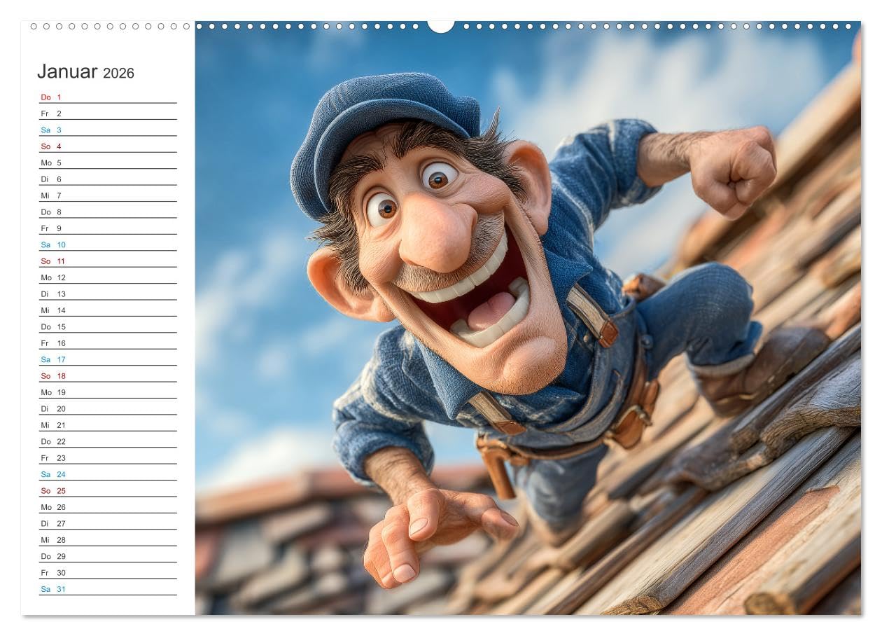 Kaffee, Kabel, Katastrophen (hochwertiger Premium Wandkalender 2026 DIN A2 quer), Kunstdruck in Hochglanz: Dieser Handwerker-Humor-Kalender bringt mit ... oder in die Werkstatt. (CALVENDO Spass)
