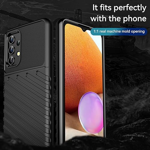 Miniatura 5 de Funda de teléfono para Galaxy A32 5G, Samsung M32 5G SM-A326 con protector de pantalla, grado militar, a prueba de golpes, resistente a los