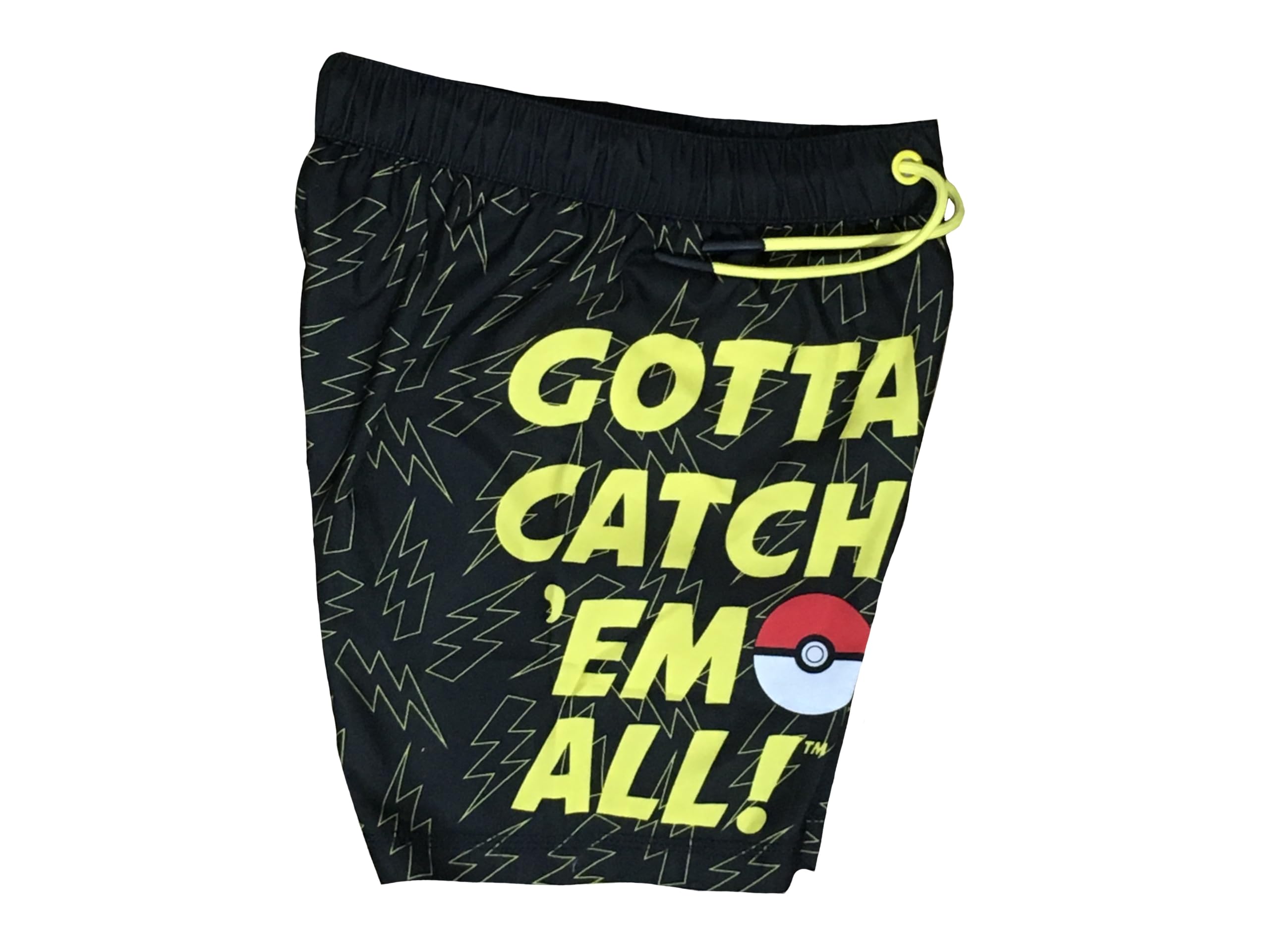 Pokemon Badeshorts für Jungen, Pikachu, Schwarz, Alter 3–12 Jahre