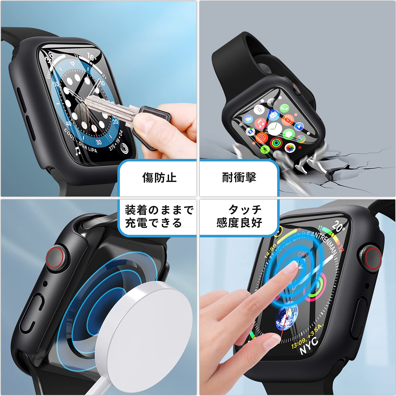 Amazon.co.jp: TALENANA for Apple Watch 防水ケース 38mm/42mm 保護 