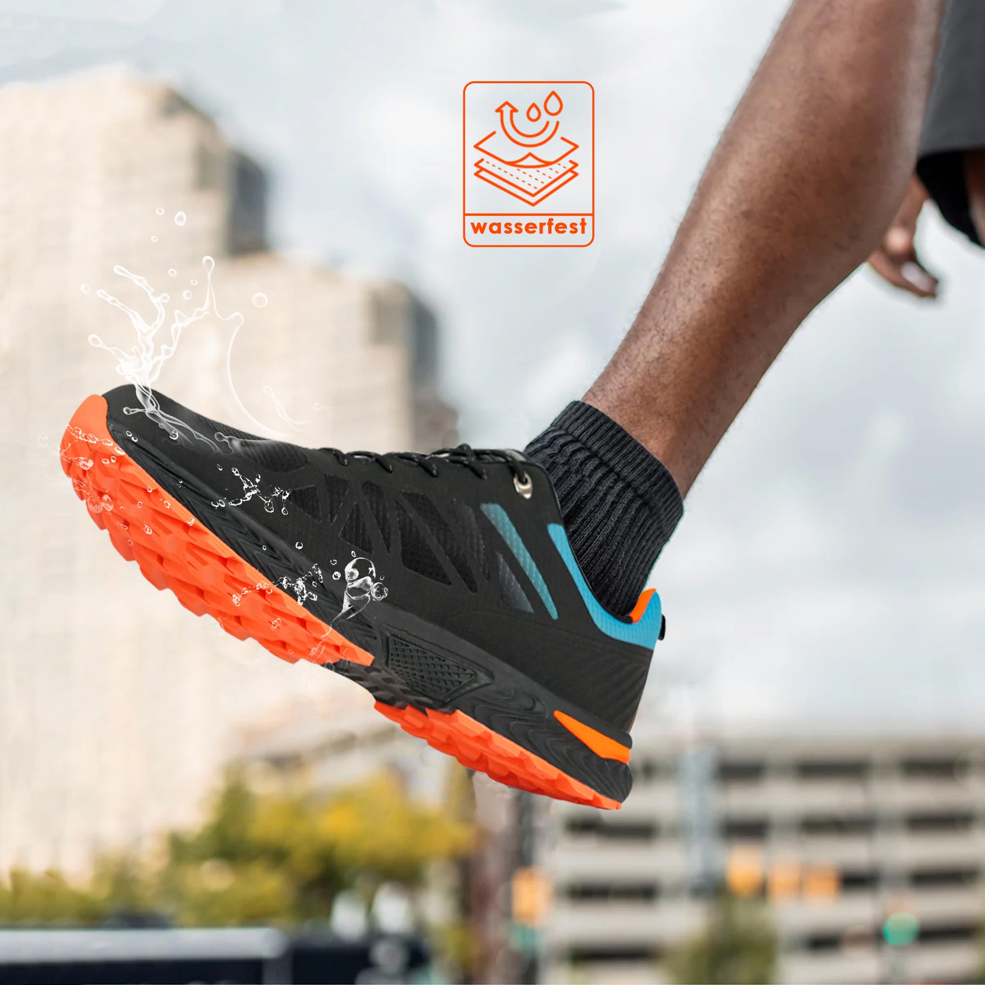 Hawkwell Scarpe da Trail Running Uomo Taglie Forti Outdoor Impermeabili Antiscivolo EU 47-53