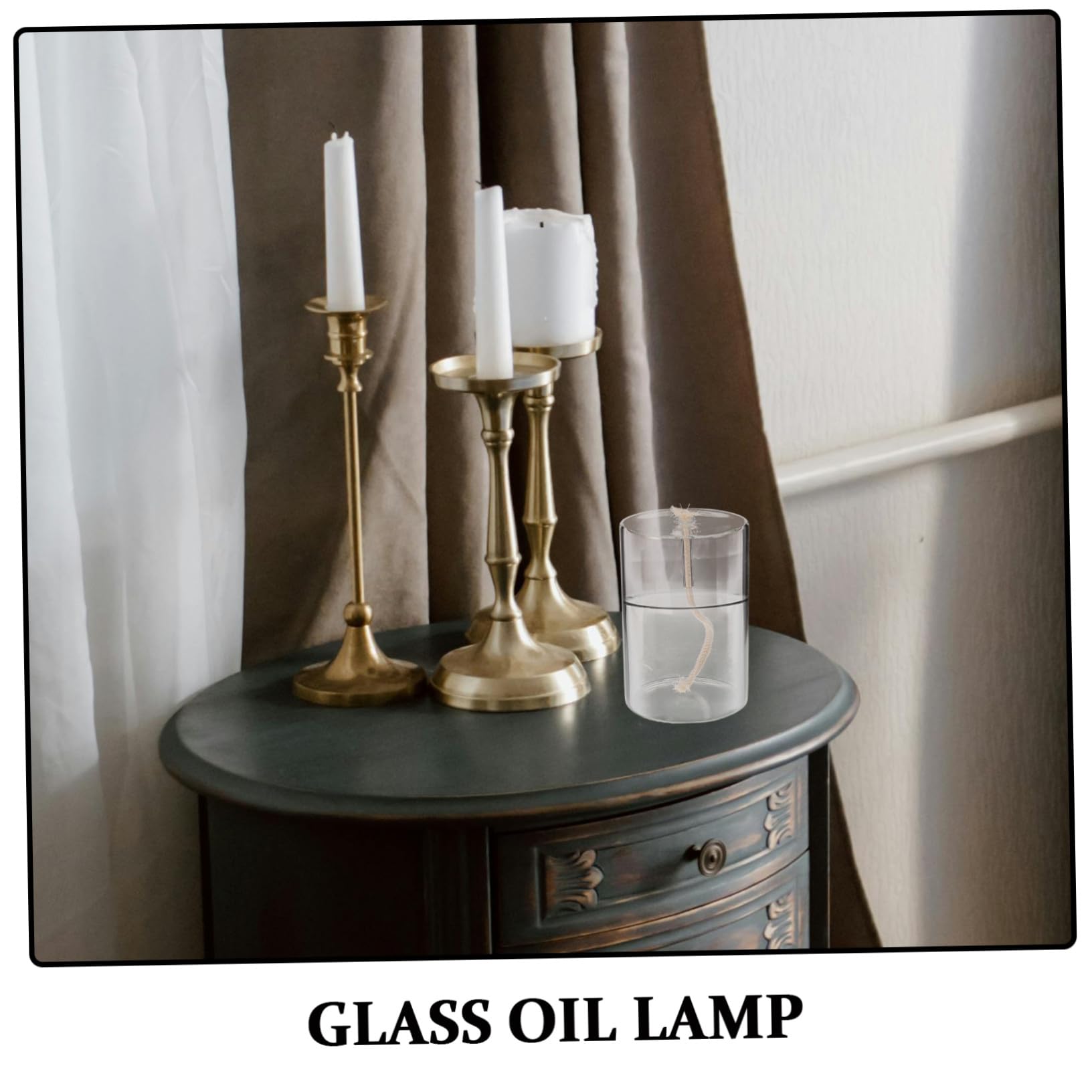 3 Sztuki Lampa gospodarstwa domowego naftowe do wnętrz mała lampka oliwna lampa naftowa Uchwyt na tealighty Transparent