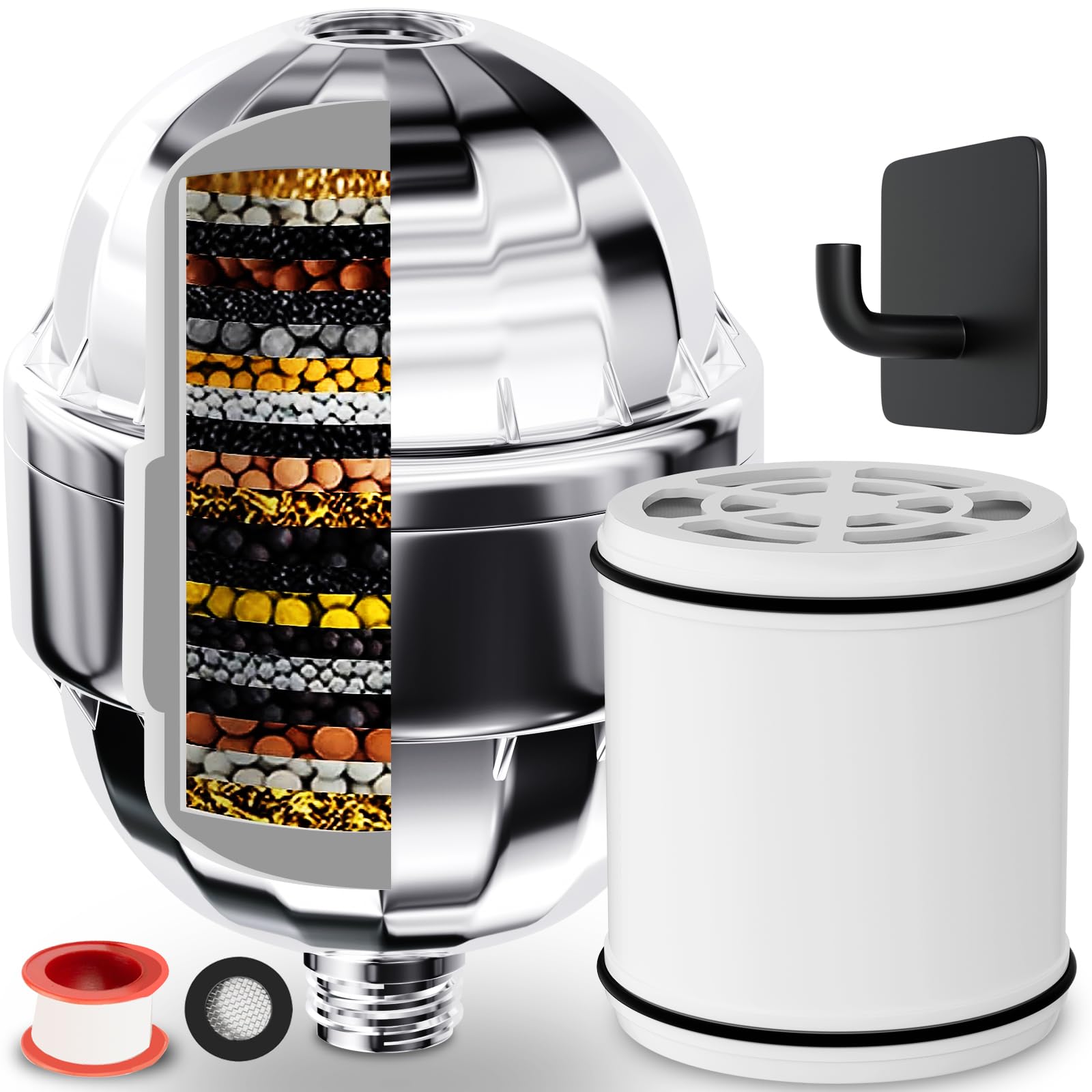 Inline Vitamin C Shower Filter - Vitamin C Shower Filter – HEALTHLY SHOWER LLC