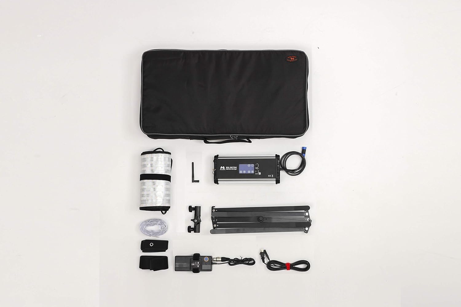 Exclusive Falcon Eyes RX-29TDX (New Version) Bi-Color 3000K-5600K CRI95 100W with Honeycomb Grid Softbox and RC-3T Remote Control for Video Portrait Studio Day Light (29TDX+SBHC+Remote)