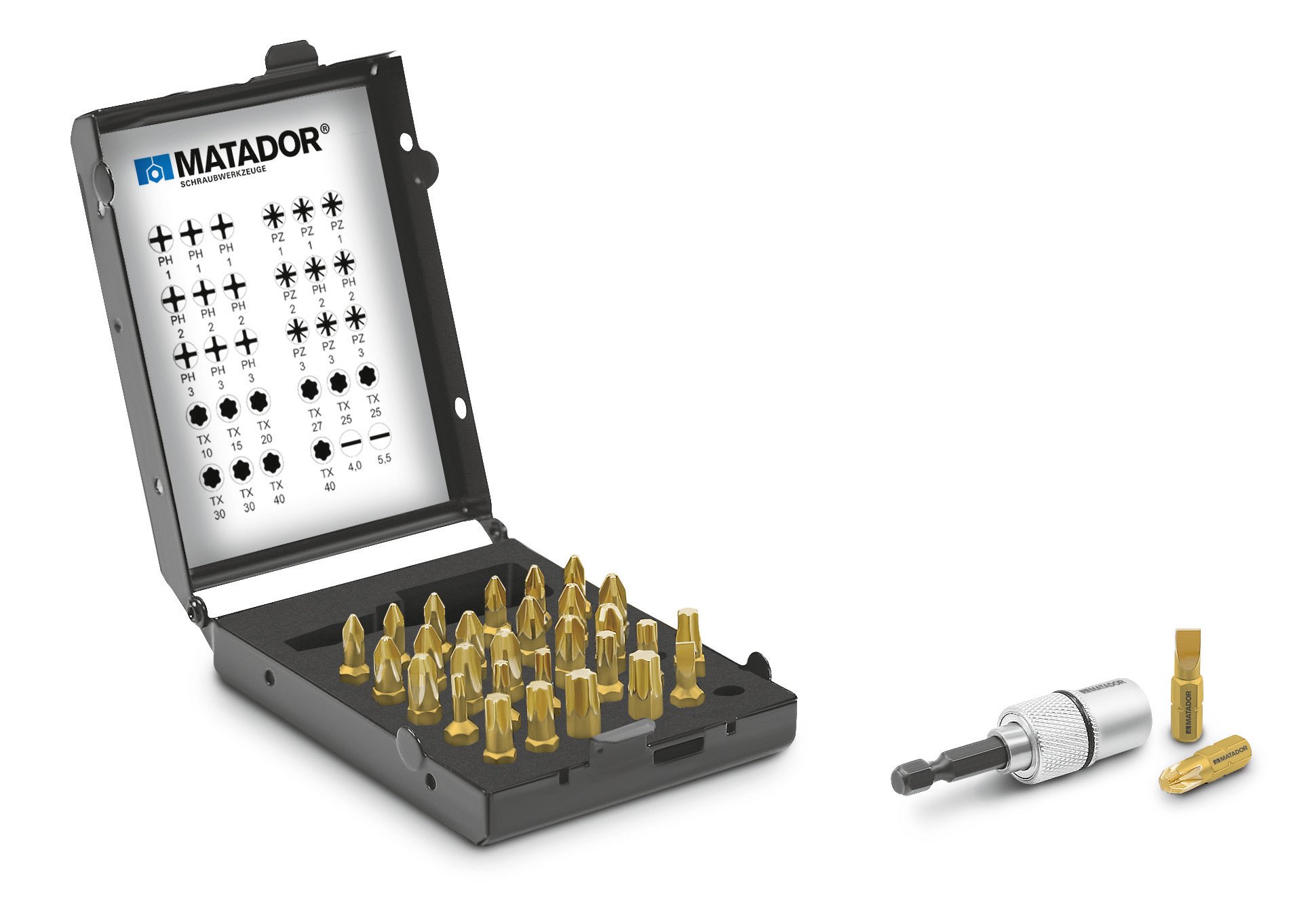 MATADOR 7050 0002 - Juego de puntas de destornilladores
