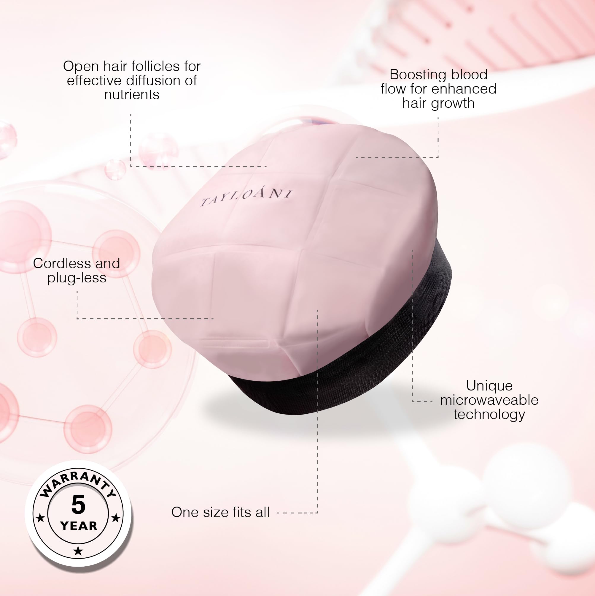 Infinigrowth Thermocap Hair Steamer Cap Hair Steamer for Deep  Conditioning, Microwavable Heat Cap Heating Cap Steamer for Hair Deep  Conditioning