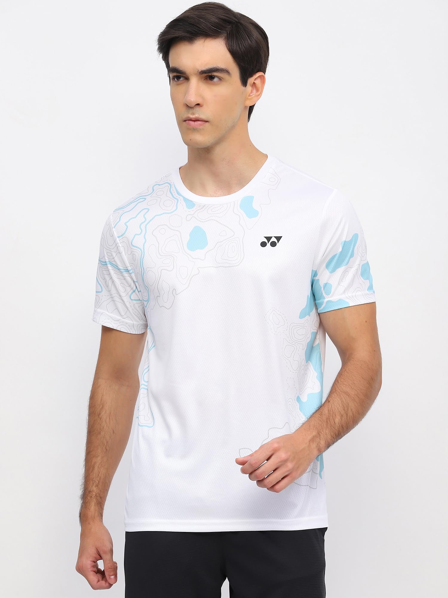 YONEX Essentia 3 Round Neck T-Shirt 2962- Sustainable Performance |TruDry Moisture-Wicking | Cool, Dry and Comfortable | Round Neck | Light Weight | Eco-Friendly T-Shirt Recycled Plastic Bottles