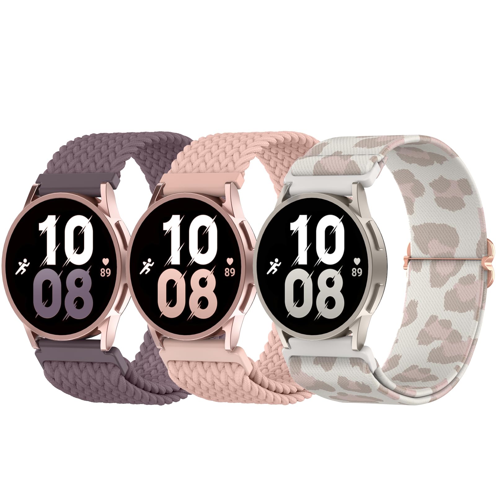Delidigi 20mm Cinturino Compatibile con Samsung Galaxy Watch 7/6/5/4/FE 40mm 44mm/Watch 6 Classic 43mm 47mm/Watch 5 Pro 45mm/Watch 4 Classic 42mm 46mm/Watch 3 41mm, Nylon Regolabile Sport Cinturino