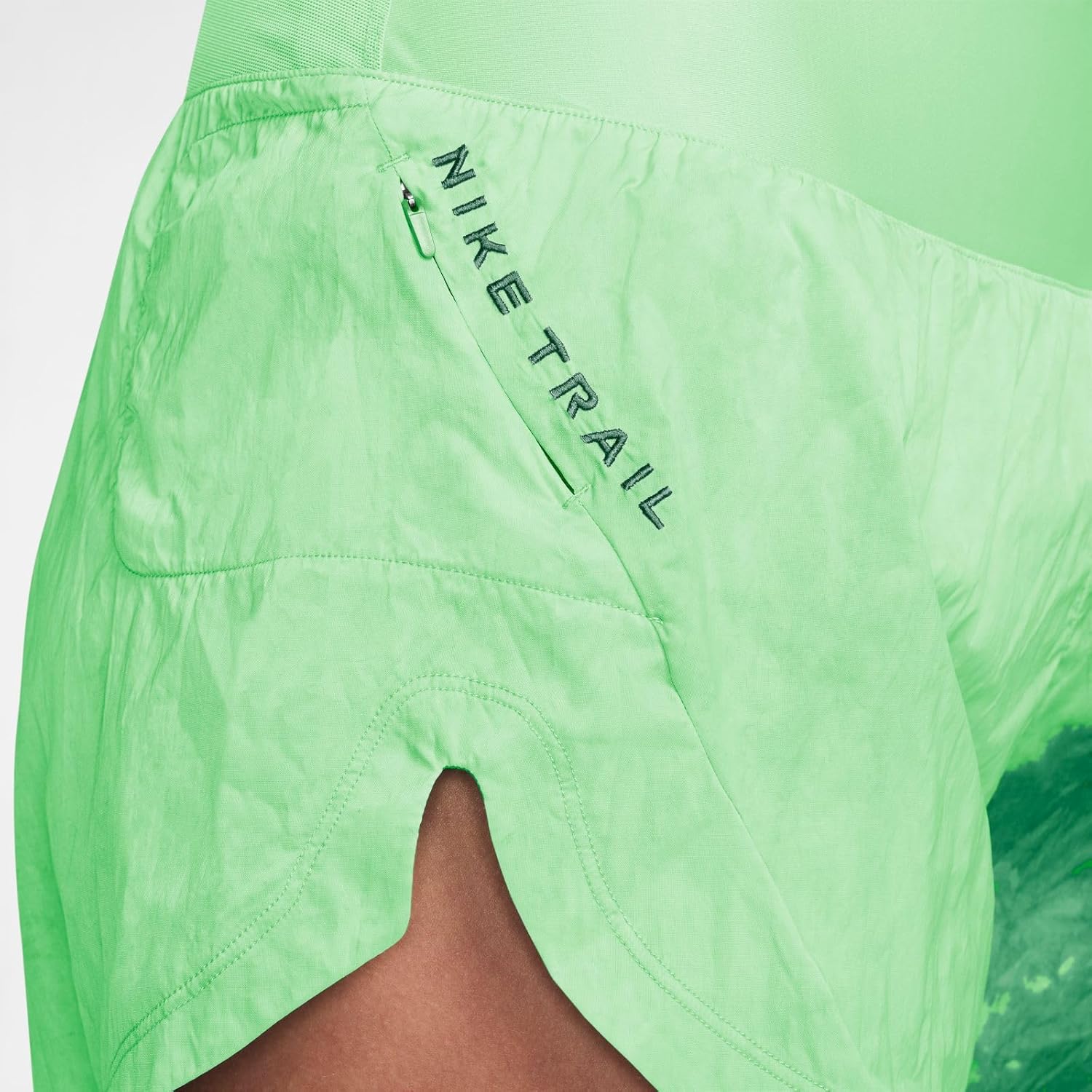 Nike Trail Women's Repel Mid-Rise 8cm (Approx.) Brief-Lined Running Shorts, Green, Medium