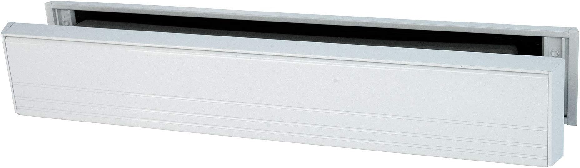 12" Slimline Letterbox in WHITE
