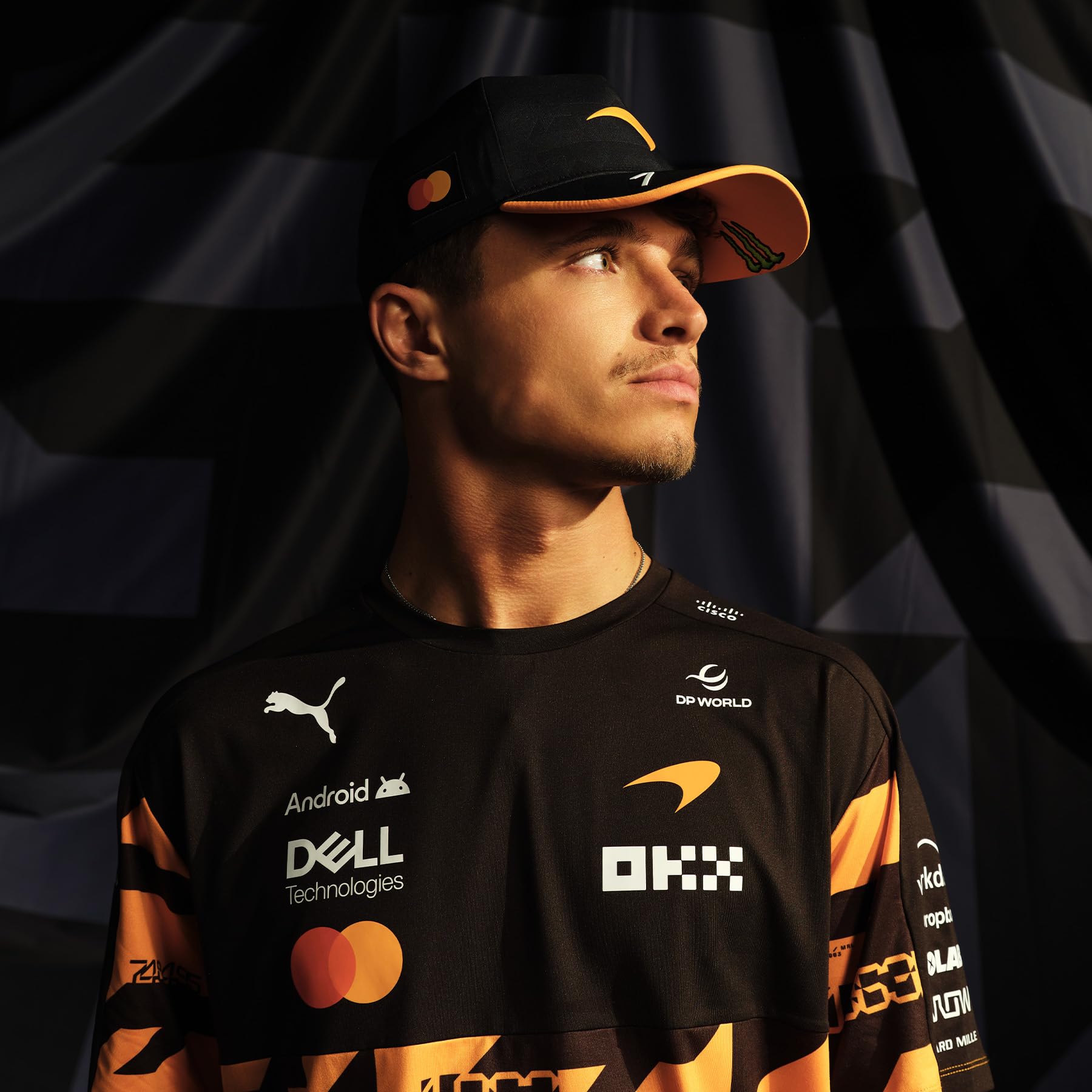 PUMA McLaren F1 Casquette édition spéciale 1000e GP 2026 Lando Norris Orange Taille Unique