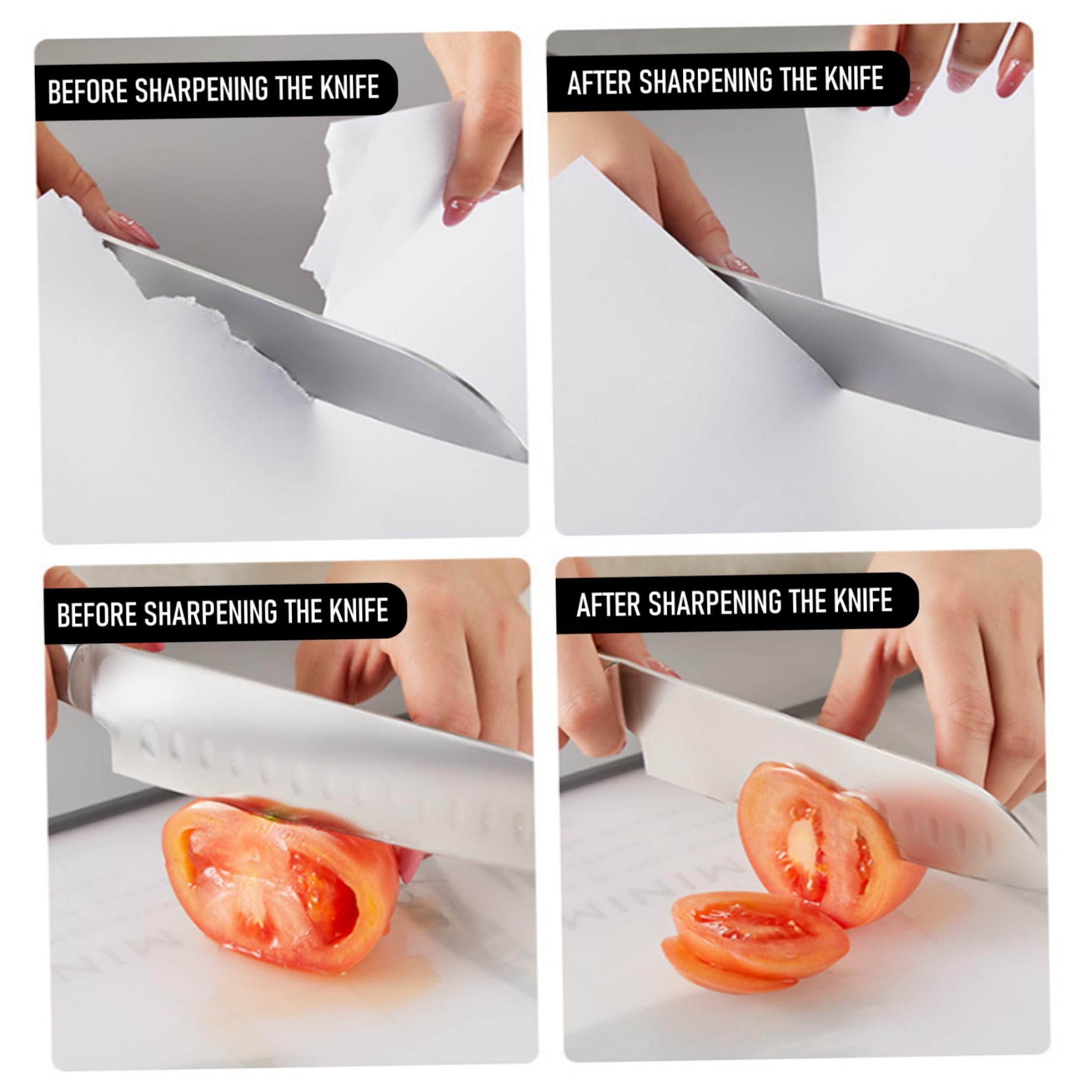 Afilador de Cuchillos eléctrico, afilador y Pulido rápido de Cuchillos eléctrico con Base Antideslizante Estable para Cocineros caseros y Chefs Profesionales.-