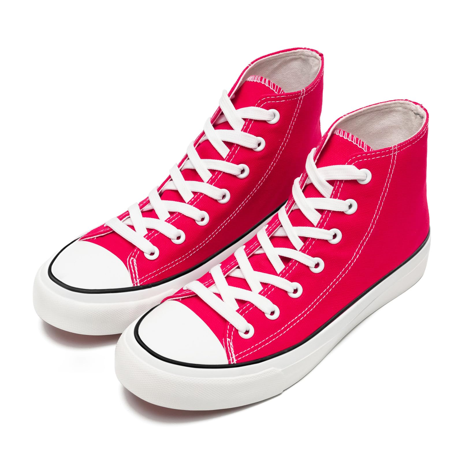 Canvas Shoes for Women and Men, High Top Canvas Sneakers Fashion Lace Up Comfortable Wome…
