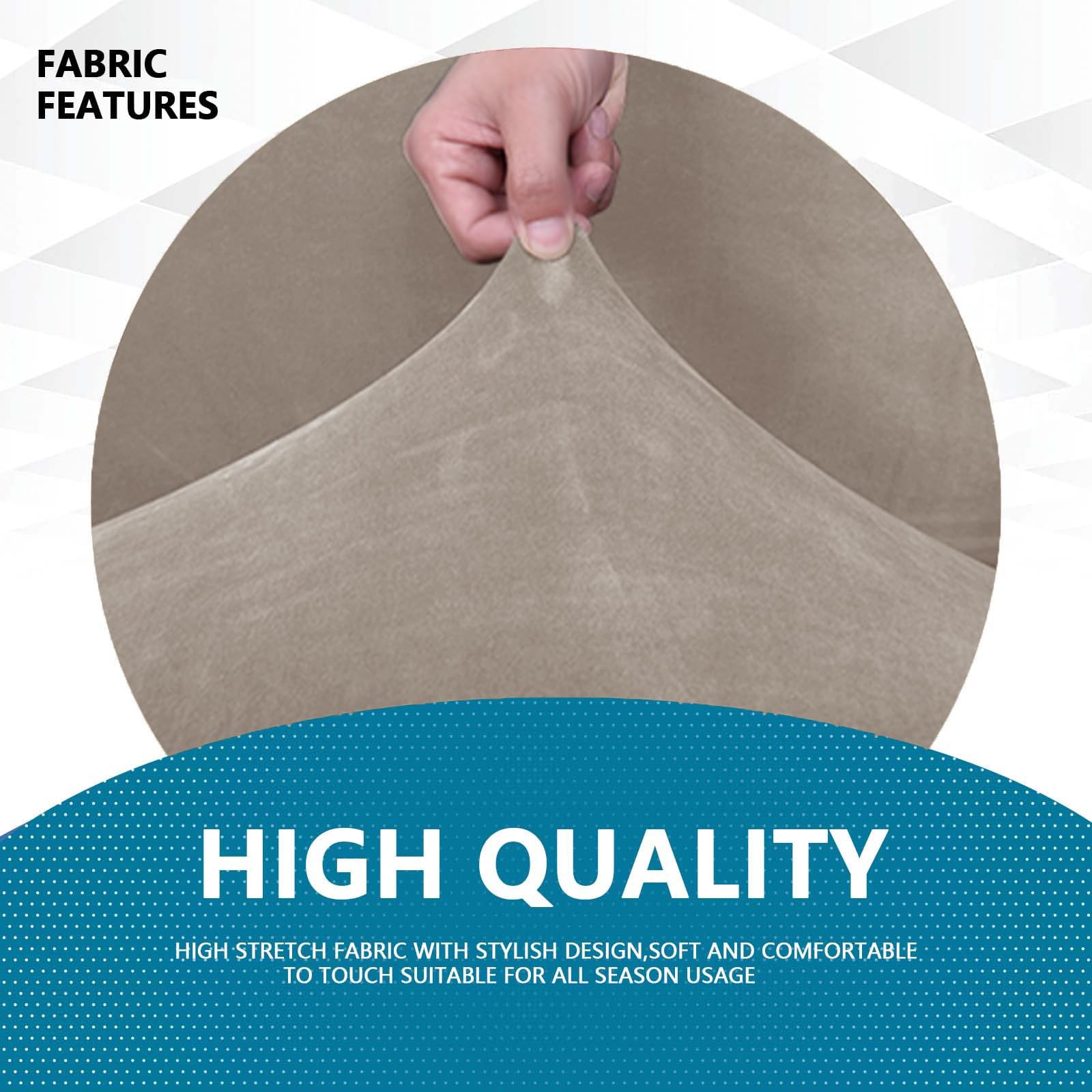 YSTELLAA Copridivano Velluto, Copripoltrona 1 Posto Con Braccioli, Copridivano Antigraffio Gatto, Copri Divano Elasticizzati, Copridivani Antimacchia Lavabile Antiscivolo Sofa Cover, Cachi