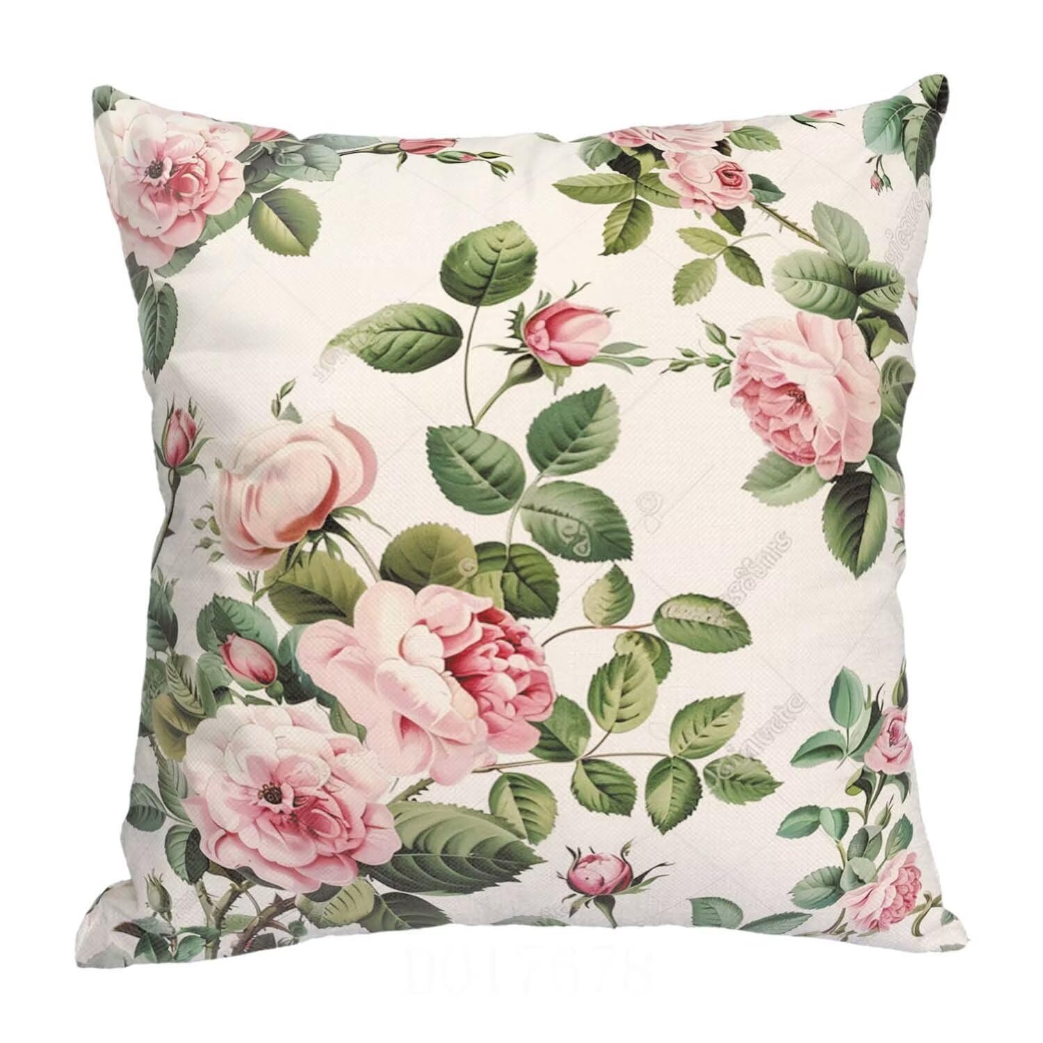 Fundas Cojines SuavesFlores Fundas Cojines Cuadradas Suaves Funda Almohada Cojines Suaves Sillas Jardin para Oficina Jardín Cama Sofá Banco Interior o Exterior Juego de 4 Funda Cojin Hoja mu-451