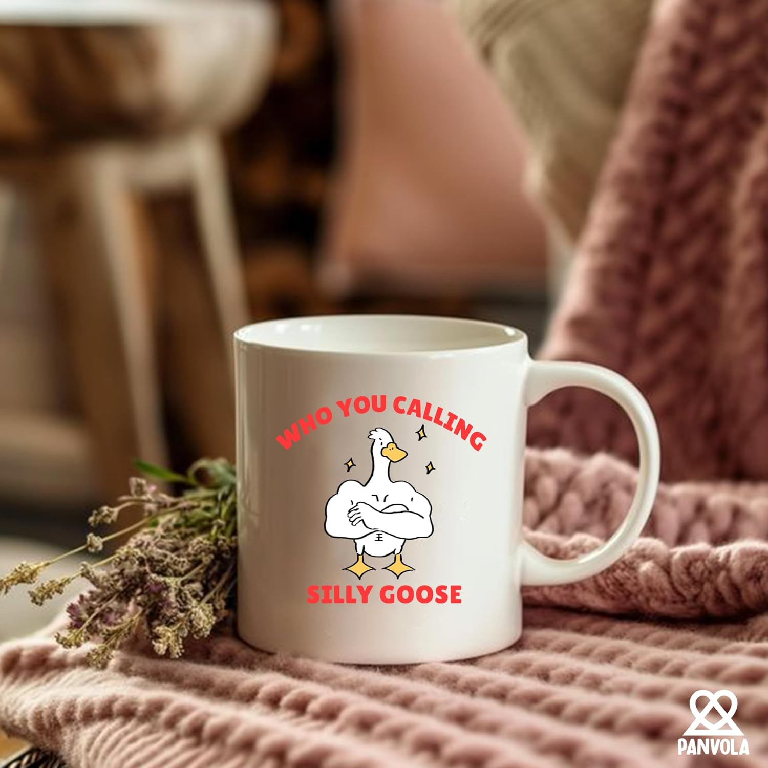 Who You Calling Silly Goose Funny Workout Gym Lover Dad Brother Husband Boyfriend from Wife Girlfriend Ceramic Mug 11 oz White - Image 5