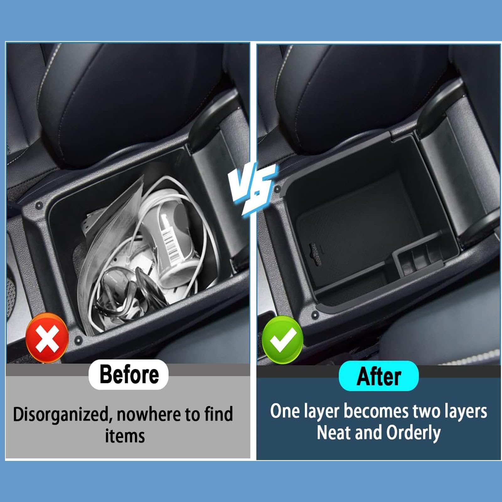 Center Console Organizer Tray Compatible With Nissan Sentra 2020 2021