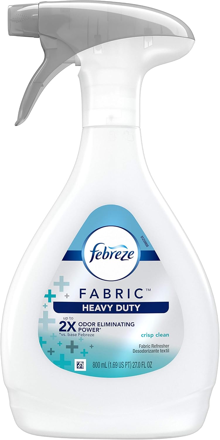 Febreze Fabric Refresher Heavy Duty Crisp Clean Air Freshener (1 Count, 800 Ml)