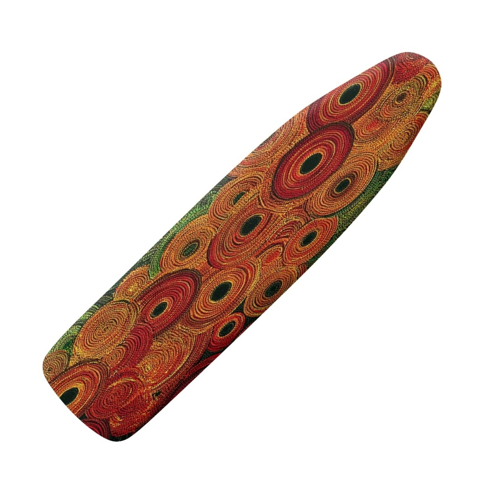 Ironing Board Covers 125 x 45 Elasticated Green Line with Padding, Easy Fit and Resists Scorching,Bungee Elasticated Ironing Board Covers Large, Easy Placement