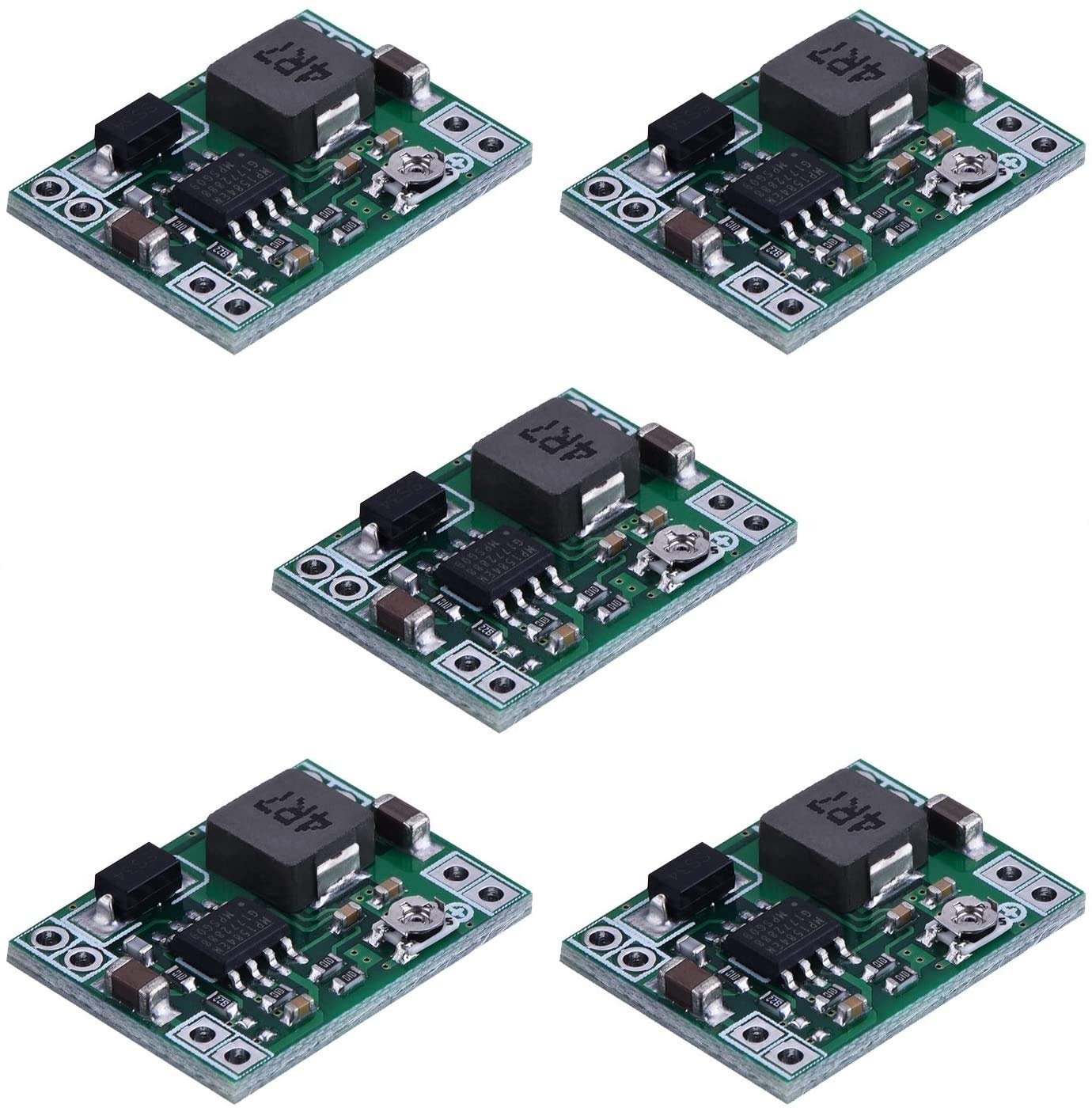 ElectroBot Mini MP1584EN DC-DC Buck Converter Adjustable Power Supply Module 24V to 12V 9V 5V 3V (Pack of 5) (B08FC8W23P) Amazon Price History, Amazon Price Tracker