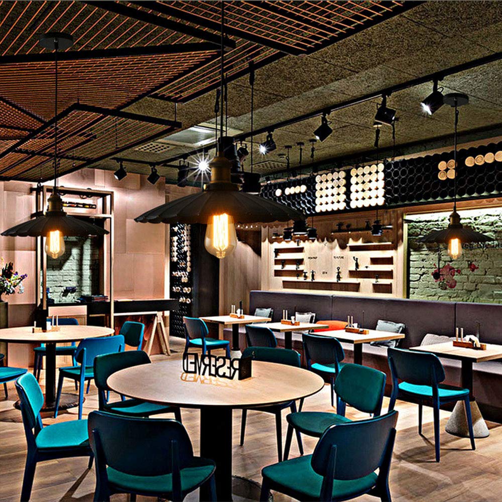 Lampade a sospensione industriali in cemento Loft per ristorante paralume in ferro battuto E27 led Vintage Haning luci di sospensione sala da pranzo  39