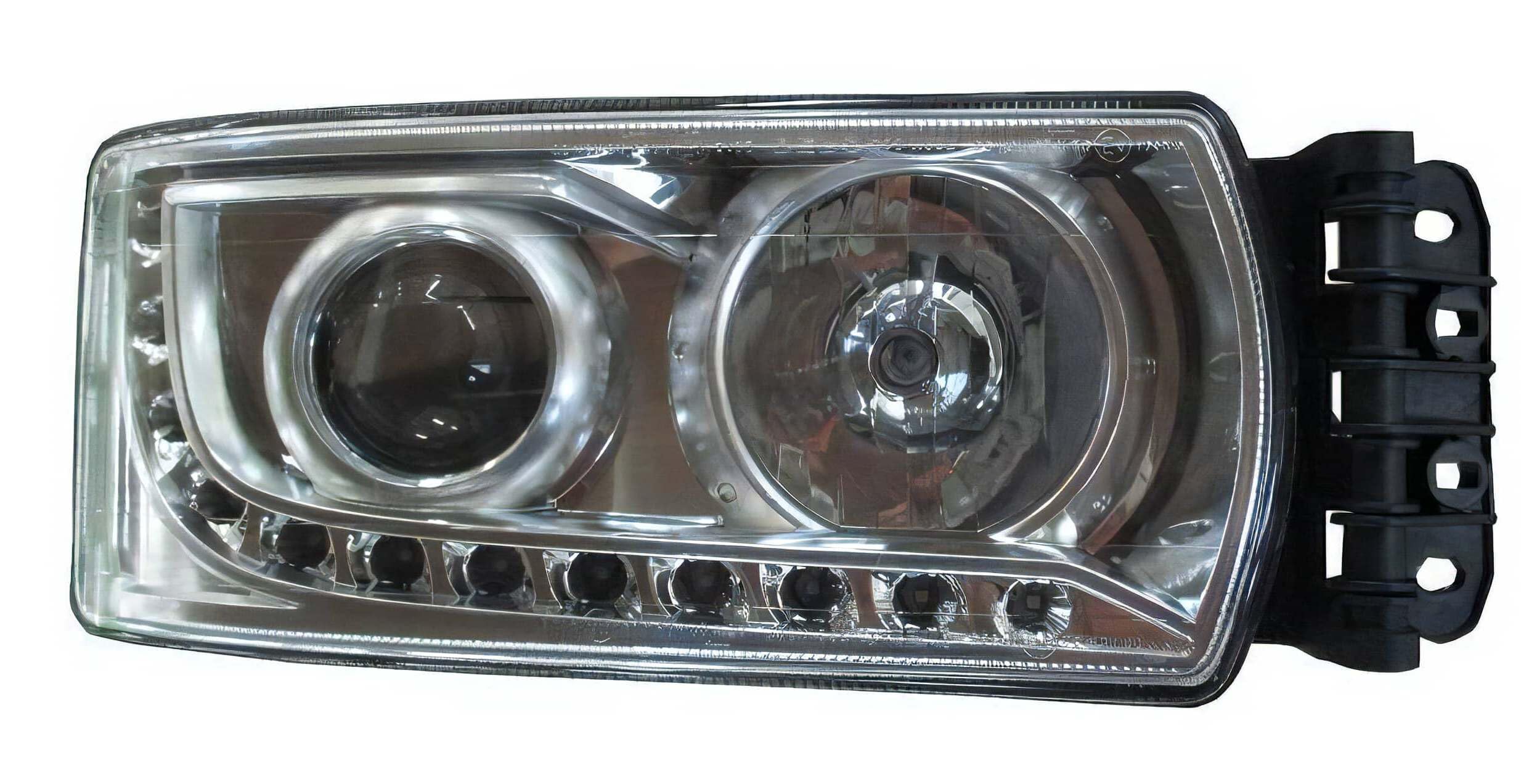 Fanale realizzato per Iveco STRALIS 2013> Destro H7 a LED regolaz. manuale con Centralina +Luce diurna a LED 5801745452